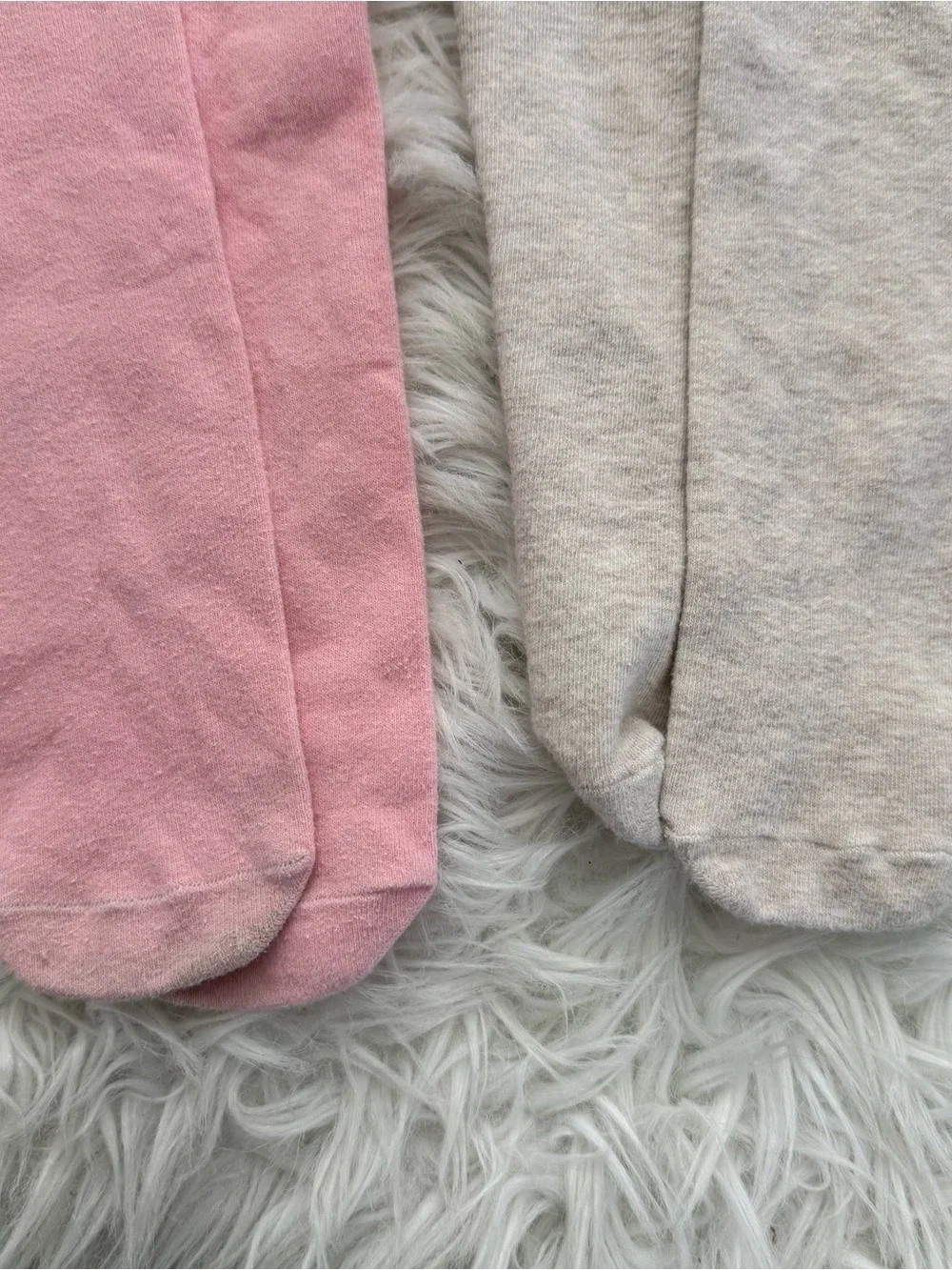 Cute Kids Unicorn and Cow Knee-High Socks - Pink & Cream (2 Pairs)